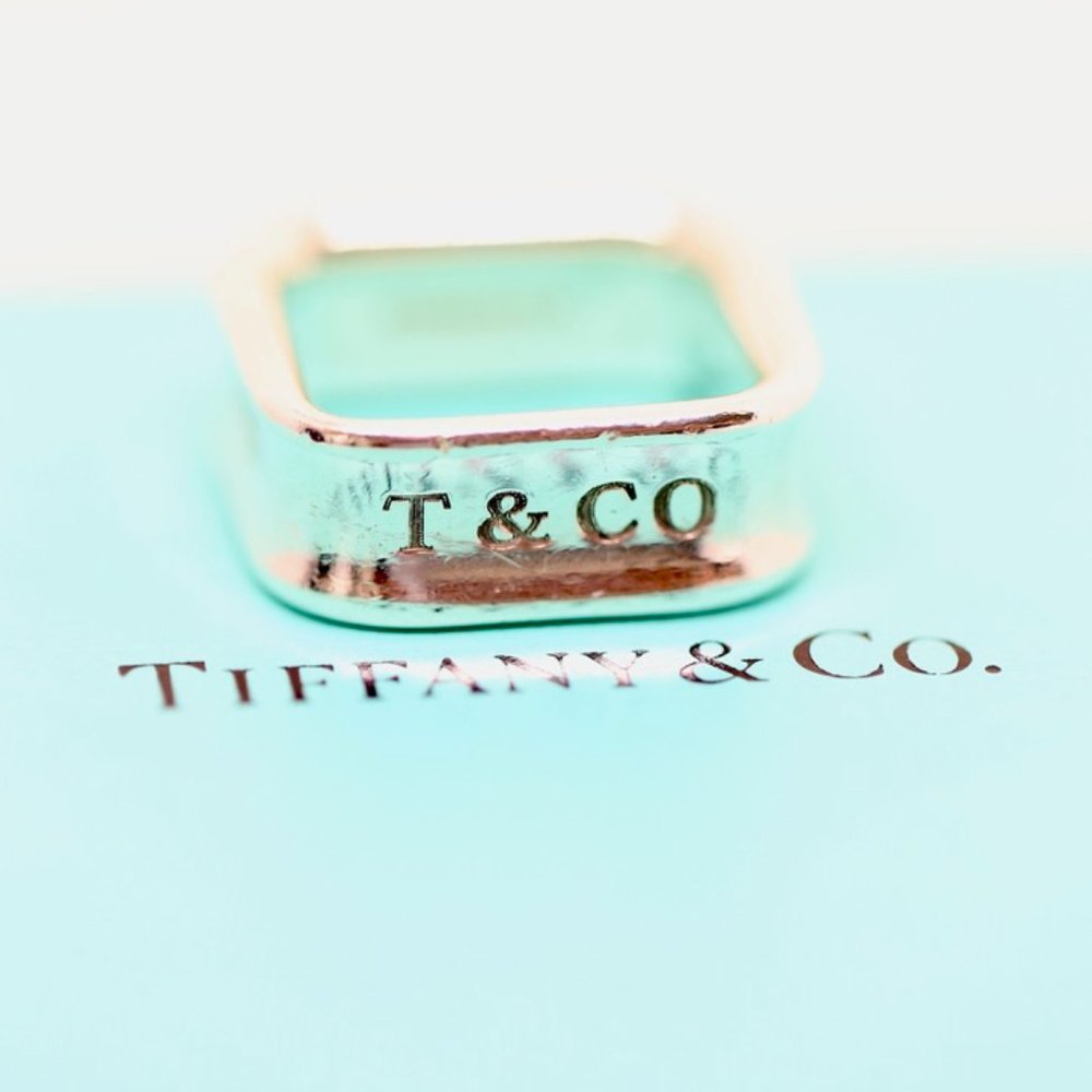 Tiffany & Co. 1837 Square Ring Size 5 - Picture 7 of 8